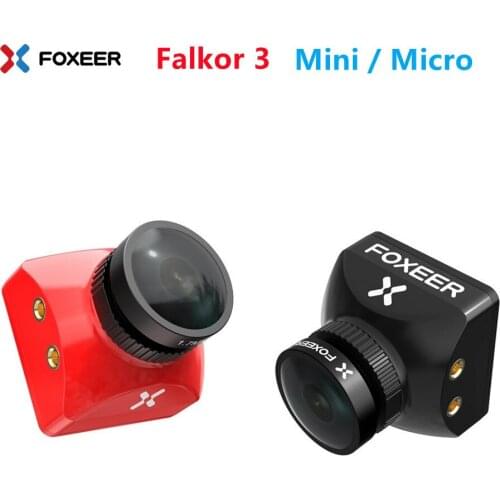 Foxeer Falkor 3 HD Camera Mini / Micro 1200TVL 1.7mm Lens 4:3/16:9 PAL/NTSC Switchable G-WDR DC5-40V For FPV RC Racing Drone