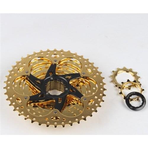 SUNSHINE Mountain Bike Gold Freewheel 11-42T Cassette Flywheel 11 Speed Bicycle Large Tooth Racing Free Wheel