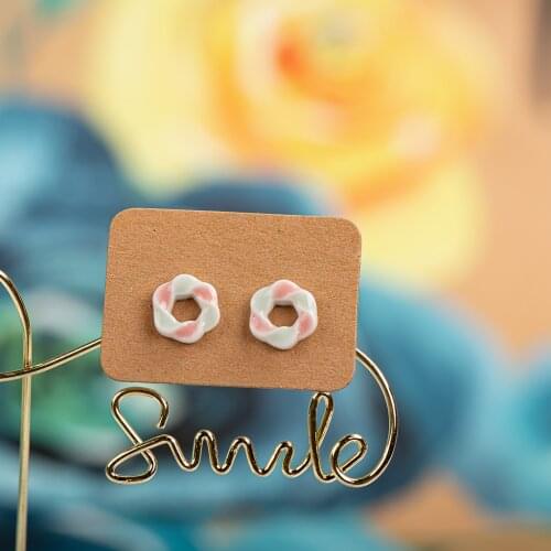 Exquisite Cartoon Multicolor Ceramic Earrings #LY319 аксессуары boho bijoux acrylique bizuteria damska