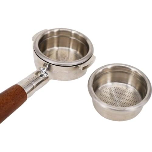 Filtered Basket 58mm Filterless Coffee Filter Basket Refillable Compatible Hand-Washed Coffee Machine Filter Cup Coffee Dripper