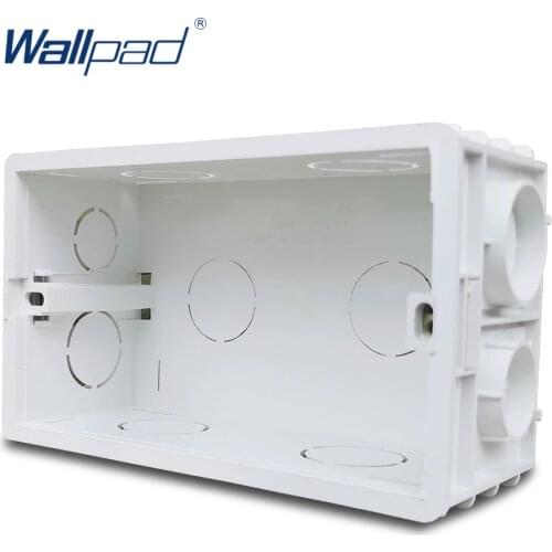 Wallpad 3x6 Double Wall Plate Mounting Box For UK BS Switch Socket 146 x 86 mm Size Panel