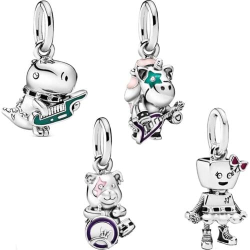 New Arrival Dangle charms Bracelet Beads Pendant 925 Beads Sterling Silver Charms Fit Bracelet necklace