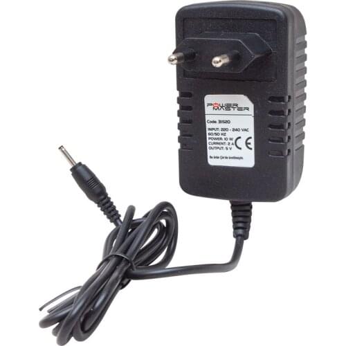 POWERMASTER PM-31520 5 VOLT 2 AMP FINE NIB TABLET PC ADAPTER