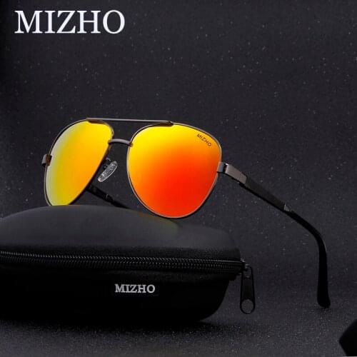 MIZHO Anti-Reflective Eyewear Visual Protection Wood Sunglasses Men Polarized Pilot Waterproof Oil Luxury Glasses Unisex