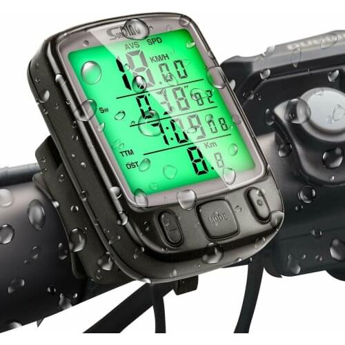 Luminous Bicycle Speed Counter Waterproof Bike Tachometer Multi-Function Back Light Bike Speedometer Display Odometer Tachometer