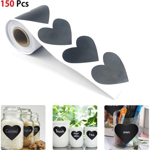 Waterproof Bottle Label Stickers Kitchen Jam Jar Blackboard Labels Stickers Marker Pen 150pcs/roll Bottle Tags