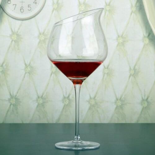 180~520ml Creative 3 Styles wine Bevel Glass Cup Duckbill Champagne Wine Glass Style Artistic Conception Tasting Cup Bordeaux