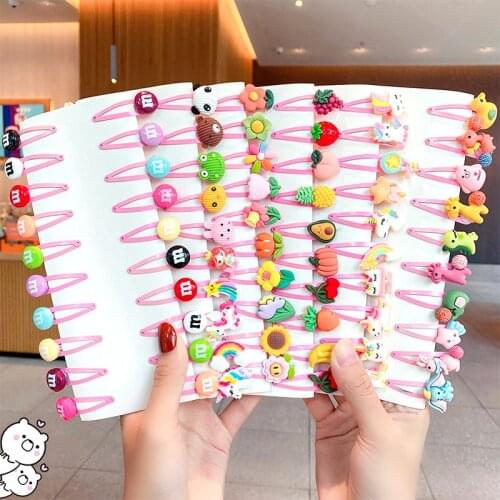 20pc/Set New Lovely Cute Animal Fruit Children Hairclip Hair Accessories Korean Style Kids Hairpins Girls Headwear Ornament Suit