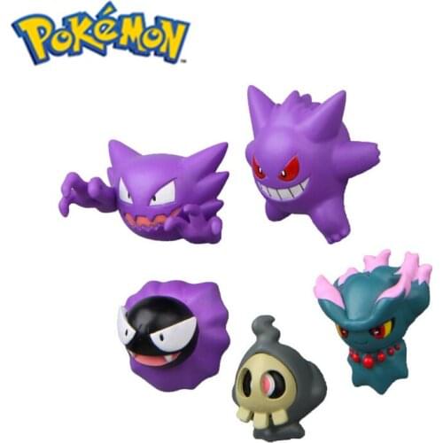 5 Styles 3D Stereo Anime Kawaii Pokémon Refrigerator Magnet Cartoon Creativity Gastly Gengar Haunter Interesting Accessories