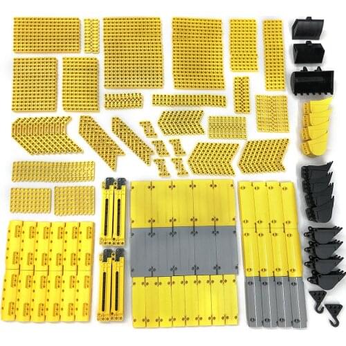 420Pcs DIY Engineering Hole Beam Panel Parts For Standard Building Block Brands For Children Educational Toys Gift -Random Color