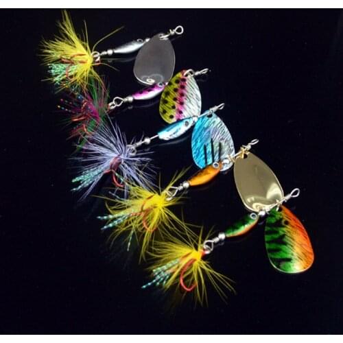 5*6.5g Carp Fishing Wobblers Spoon Pallet Lead Fish Slow Sinking Spinner Bait Fishing Sequins Metal Isca Artificial Pesca Lure
