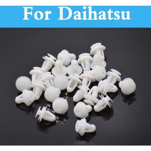 50pcs Auto Bumpers Plastic Push Screw Rivet Door Buckle For Daihatsu Trevis Max Mira Sirion Terios Sonica Mira Gino