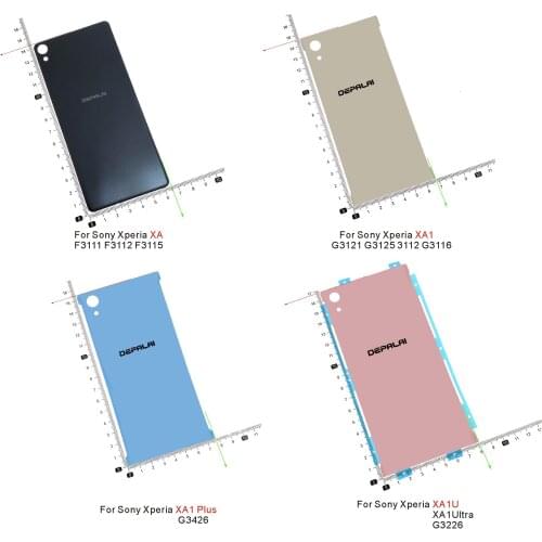 Rear Cover Housing For Sony Xperia XA F3111 G3121 XA1 P Plus G3426 XA1U XA1Ultra Replacement Parts Battery Back Door Case Cover
