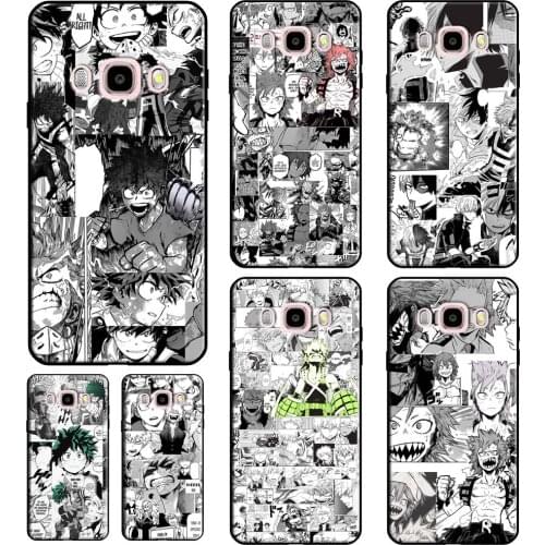 My Hero Academia Manga Collage BNHA Phone Case For Samsung Galaxy J3 J1 J5 J7 2016 A3 A5 2017 A6 A8 Plus A7 A9 J8 J4 J6 2018