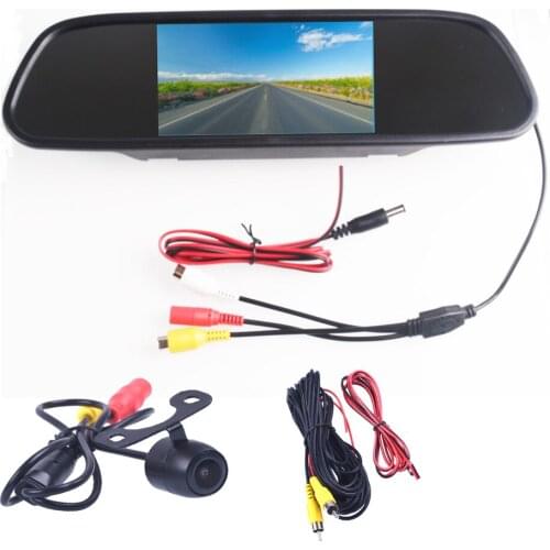 5.0" 5.0 Inch TFT LCD Color Car Rear View Mirror Monitor Video DVD Player Car Audio Auto For Car Reverse Camera