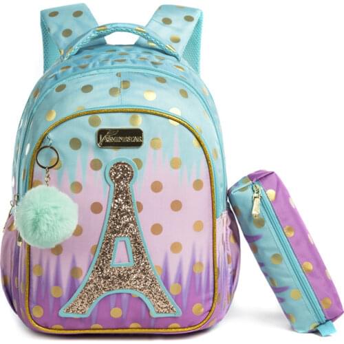 Children school Rolling Backpack Bag School Wheeled Backpack for girls SchooTrolley Bag Wheels Kids Travel luggage Trolley Bags