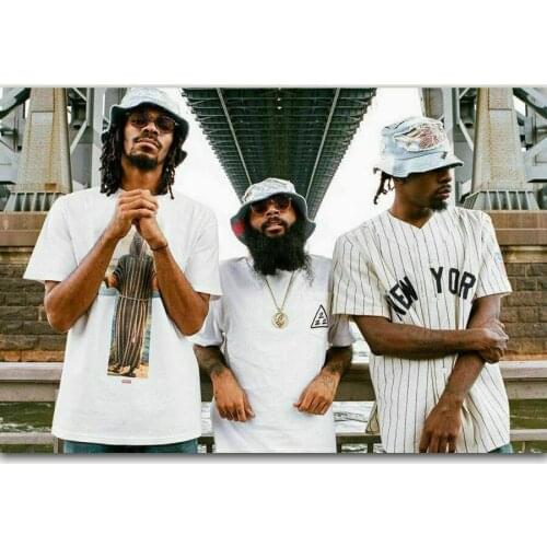 Flatbush Zombies Hip Hop Group Music Star Wall Sticker Silk Poster Art Light Canvas Home Decoration