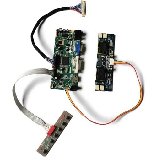 1600*900 VGA DVI 4CCFL LVDS 30 Pin M.NT68676 monitor controller board kit Fit LM200WD1/LTM200KP01/LTM200KT01/M200O1 matrix