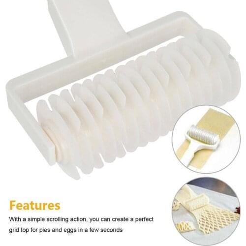 M/L Pastry Roller Cutter Baking Mold Lattice Plastic Cutter Kitchen Bakery Pie Pizza Cookie Embossing Dough Roller Bakeware Tool