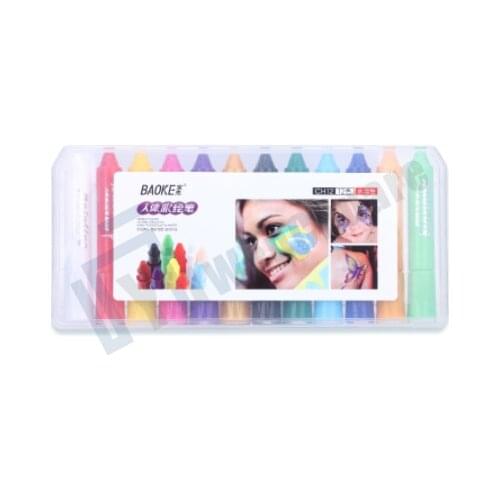 BAOKE CH12 Water Soluble Body Painting Pen Manga Markers Sketching Markers Pen 12 Colors/Box
