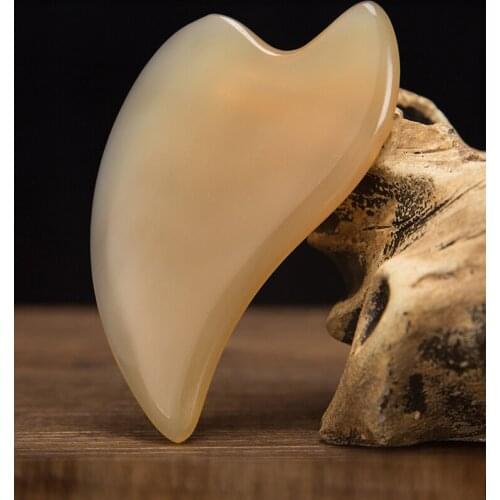 Nature buffalo horn scraping plate body/facial massage Detoxification Meridian point body massage board