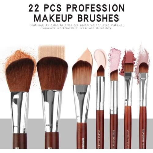 Makeup Brushes Set 6/15/22pcs/Set Eye Shadow Blending Eyeliner Eyelash Eyebrow Make Up Brushes Professional Eyeshadow Brushes