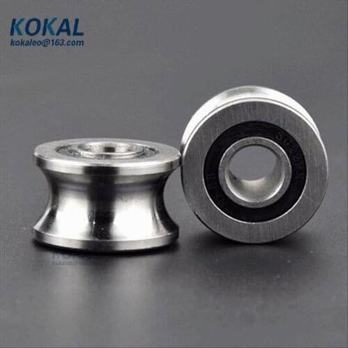 [U0822-13J]130PCS high quality inner 8mm pulley rail steel ball bearing wheel roller tools guide metal pulley 0822UU 8X22.5X13.5
