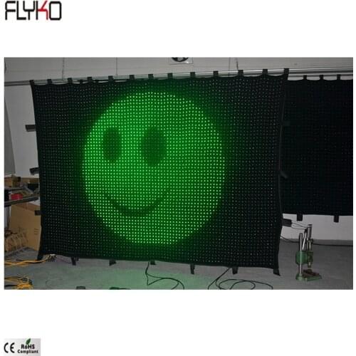 LED Flashing Cloth Wedding Party Backdrop Lights P35mm 2x3m led curtain backdrop in door semi-outdoor