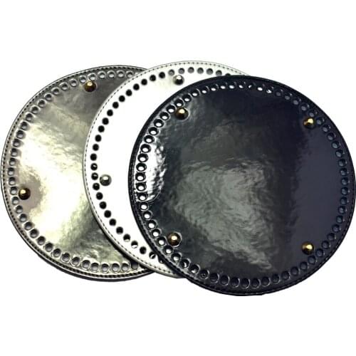 19*19cm Bag Bottoms PU Leather bag DIY Replacement Round Bottoms Rivets Screws for Bucket Bags Handbag Accessories 2019 new