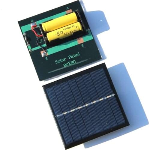 1W 4V Rechargeable AA Battery Solar Cell Charger With Base For 2xAA Batteries Charging Directly