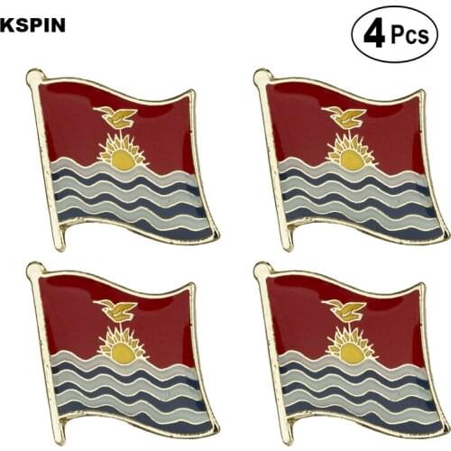 Kiribati Flag Pin Lapel Pin Badge Brooch Icons 4pcs