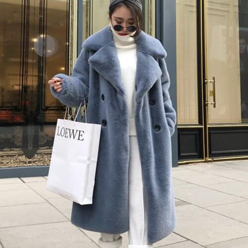 AUSO Long Fur Coats