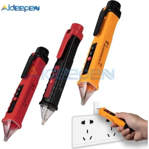 VD802 Non-contact AC Voltage Detector Tester 12V-1000V LED Voltage Meter Vape Pen Outlet Socket Voltmeter Indicator Test Pen