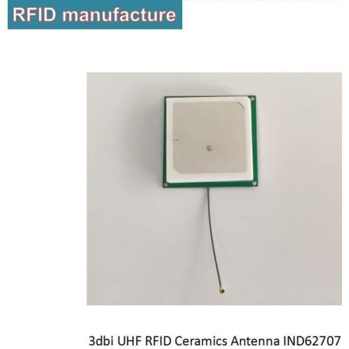 Iso18000 860mhz 960mhz uhf rfid Circular Polarized 3dbi ceramics antenna for tcp ip rfid reader module inventory management