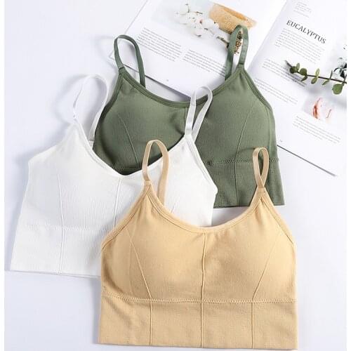 Padded Fitness Bra Top Sports Wear For Women Gym Jogging Sport Femme Brassiere Underwear Push Up Seamless Running Yoga Bras