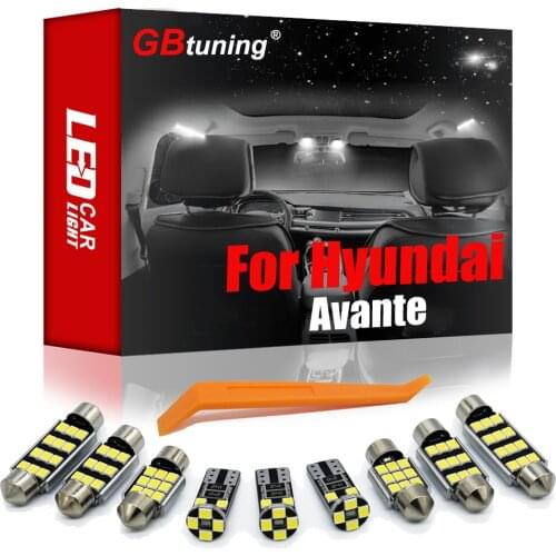 GBtuning Canbus Error Free LED Interior Light For Hyundai Elantra Avante XD HD MD AD 2001-2021 Car Dome Map Indoor Lamp Parts
