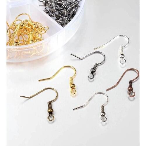 Hypoallergenic ear hook DIY handmade accessories multi-spec copper ear hook set earring ear jewelry accessories material XL295