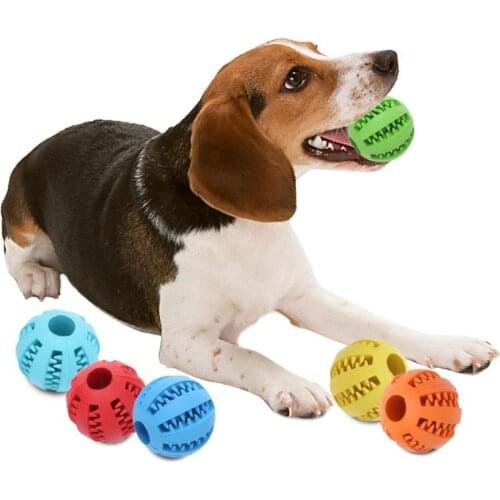 5/7cm Pet Toys Rubber Funny Interactive Ball for Dog Chew Tooth Cleaning