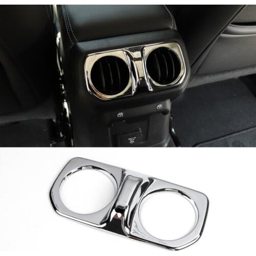 JXKaFa For Jeep Wrangler JL 2018 Car Armrest Box Air Outlet Vent Frame Cover Trim Stickers Decor Styling Molding Accessories ABS