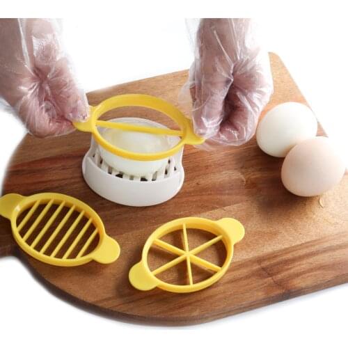 Plastic Multipurpose Egg Slicer, Soft Boiled Egg Dicer, Food Section Cutter Divider