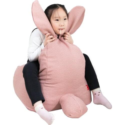 Louis Fashion Lazy Sofa Single Baby Bedroom Tatami Bean Bag Children Chair Cute Creative Rabbit Sofa