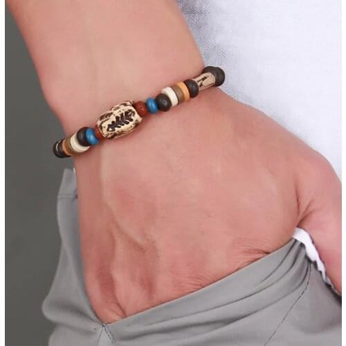Mprainbow Wood Bracelets For Men