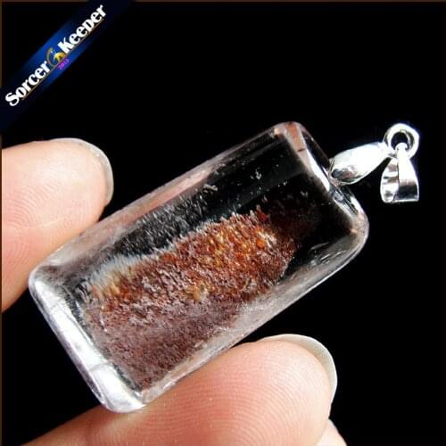 Natural Multicolor Ghost Phantom Quartz Crystal Stone Specimen Healing Pendant Gem stone Home Decor DIY Crafts Material MS728
