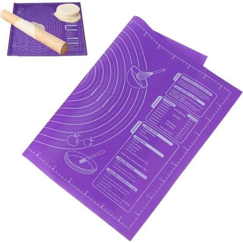 New Style Professional Dough Mat Scale Ring Design Static Absorption Silicone Kitchen Rolling Dough Pad for Pastries Bakeware