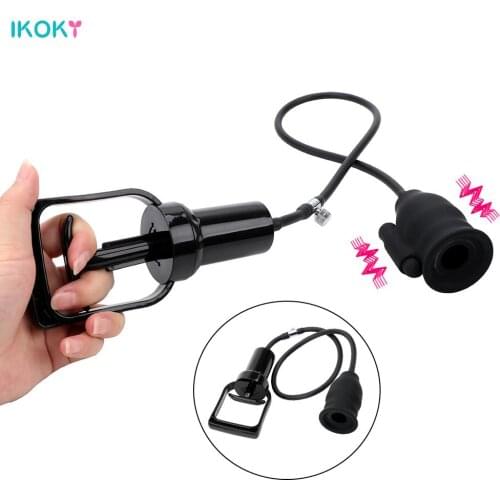 Penis Pump Vibrators for Men Cock Enlargement Glans Sucking Medical Massage Sex Toys Adults Male Masturbator Machine Erotic Shop