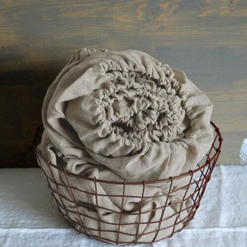 Bed Linen Fitted Sheet With Elastic Band 180*200 Gray Fitted Bedsheet Elastic Sheet 200*200 простынь на резинке 180*200