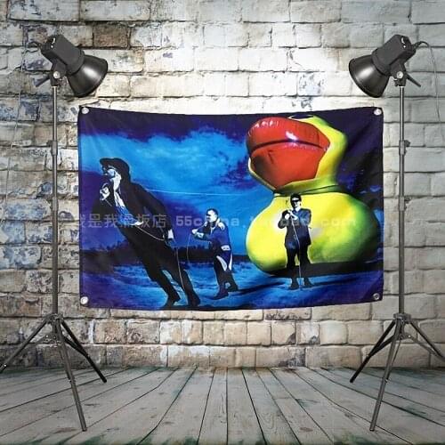 Rock Band Heavy Metal Music Posters Retro Loft Cloth Art Flag Banner Wall Hanging Tapestry Bedroom Home Decor Canvas painting