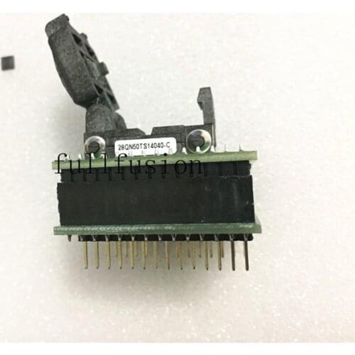 QFN28 TO DIP Programming Adaper 28QN50TS14040 QFN28P 0.5mm Pitch 4x4mm Burn in Socket