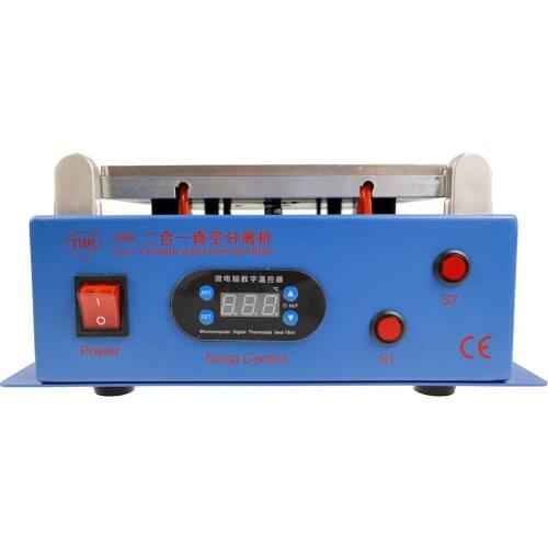 Mobile phone and tablet two-in-one separator TBK 968 LCD screen separator flat suction separator built-in pump separator