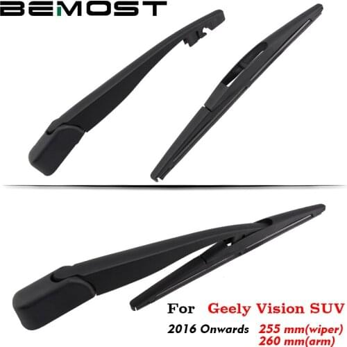 BEMOST Car Rear Windshield Windscreen Wiper Arm Blade Soft Natural Rubber For Geely Vision SUV 255MM Hatchback 2016 2017 2018